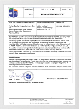 Certificado PED-3